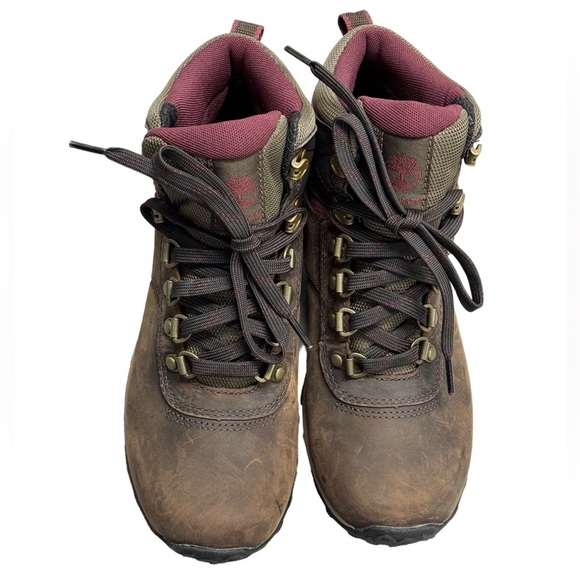 Timberland Women's Norwood Mid Brown Leather Waterproof Hiking Boots Size 6.5 - Picture 5 of 14